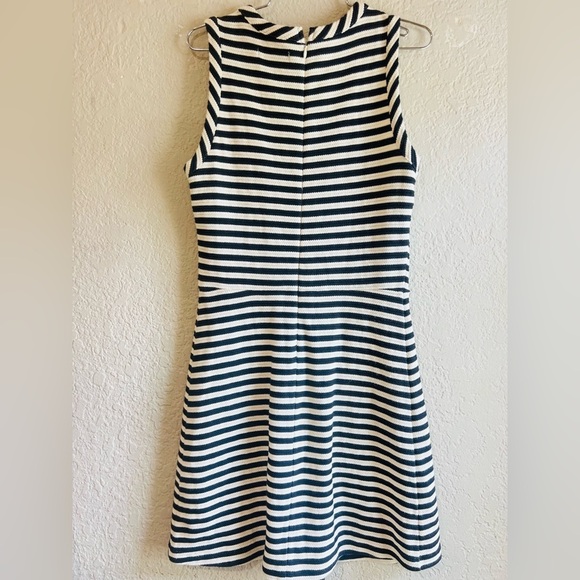 MADEWELL Black and White striped fit and flare dress XS - Picture 14 of 16